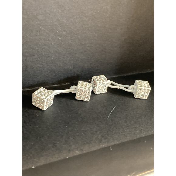Unbranded Other - Casino Dice Cufflinks Mens Vegas Cufflinks White